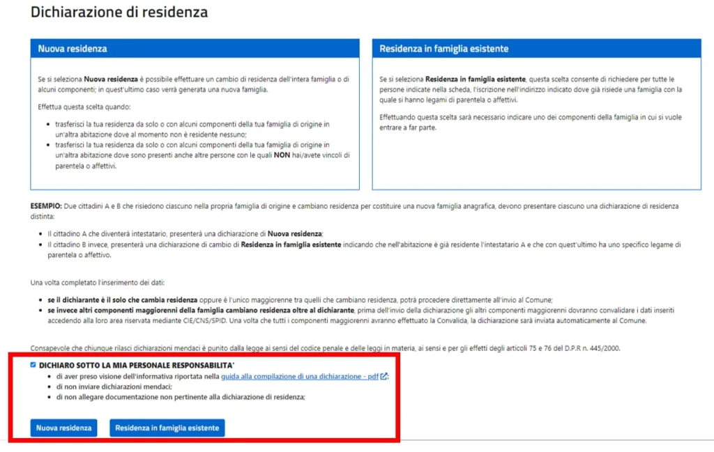 Cambio residenza online su ANPR screenshot 3