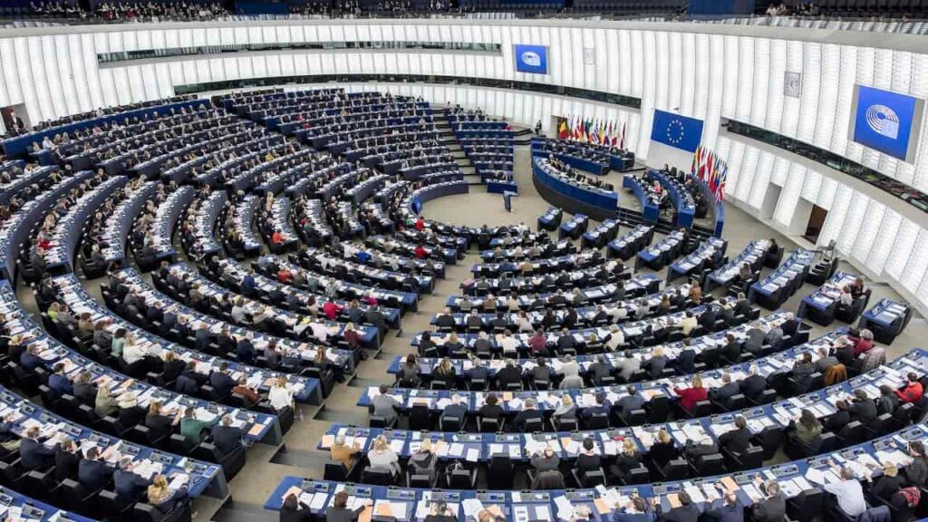 Foto Parlamento Europeo dove è stata usata la firma digitale.