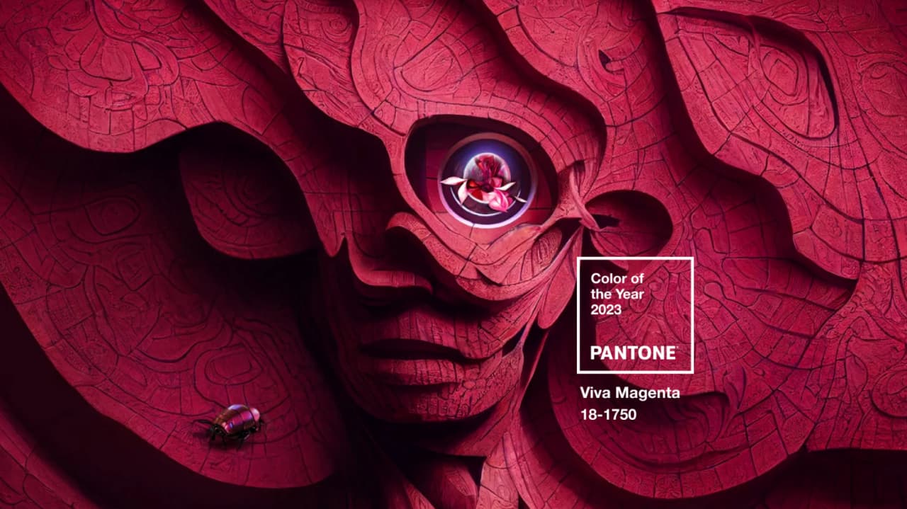 Logo di Viva Magenta, Color of the Year 2023 di Pantone